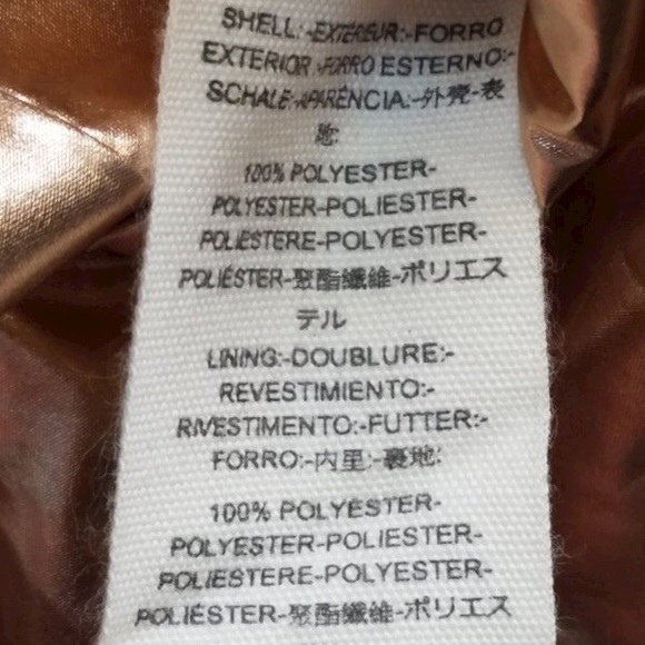 💔SOLD💔FREE PEOPLE Reversible Oversized Puffer Winter Coat Metallic Gold Green - Picture 11 of 12